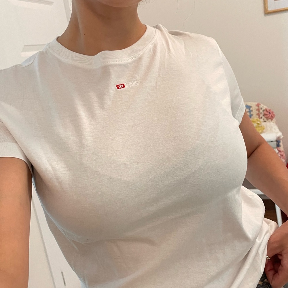 Diesels white tshirt